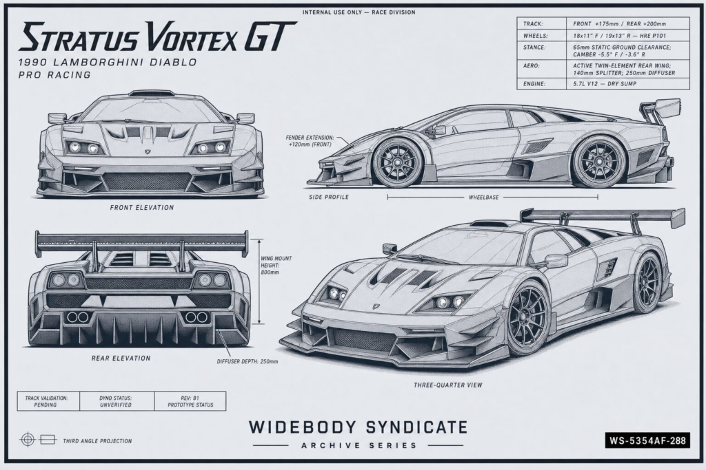1990 Lamborghini Diablo blueprint