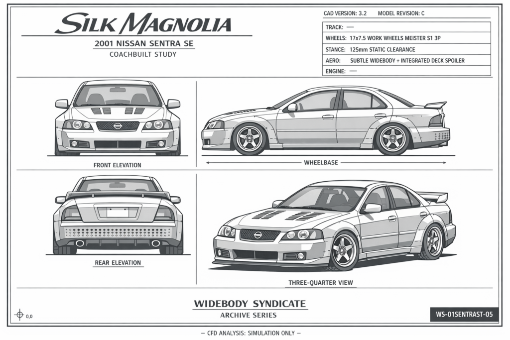 2001 Nissan Sentra SE blueprint