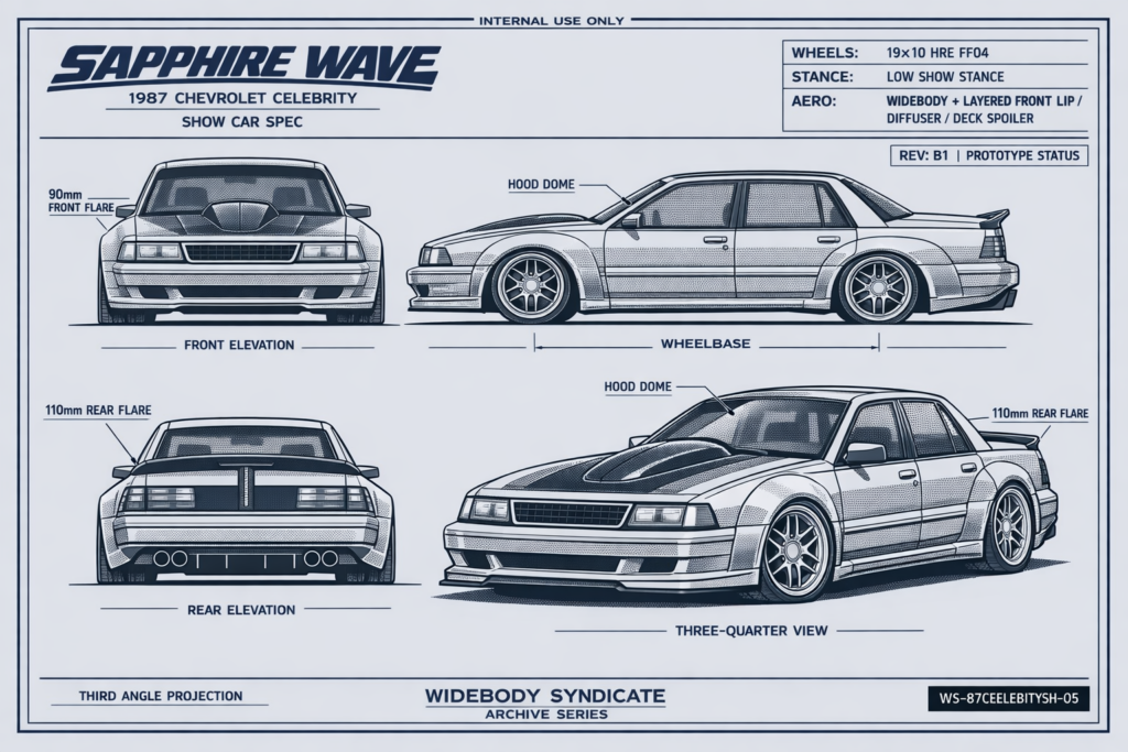 1987 Chevrolet Celebrity blueprint