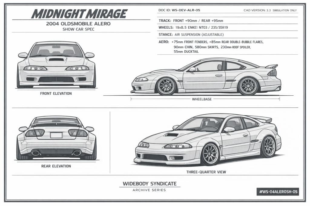 2004 Oldsmobile Alero blueprint