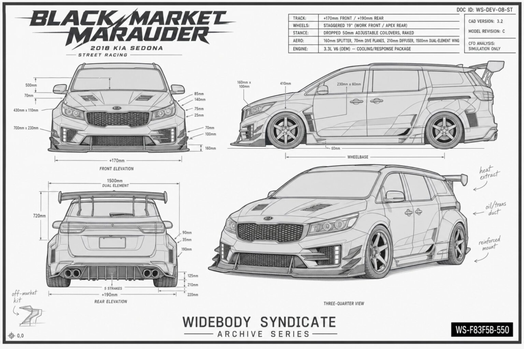 2018 Kia Sedona blueprint