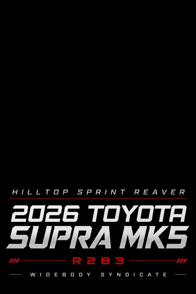 2026 Toyota Supra Mk5