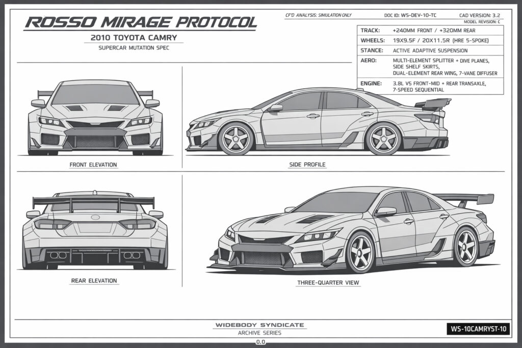2010 Toyota Camry — Rosso Mirage Protocol blueprint