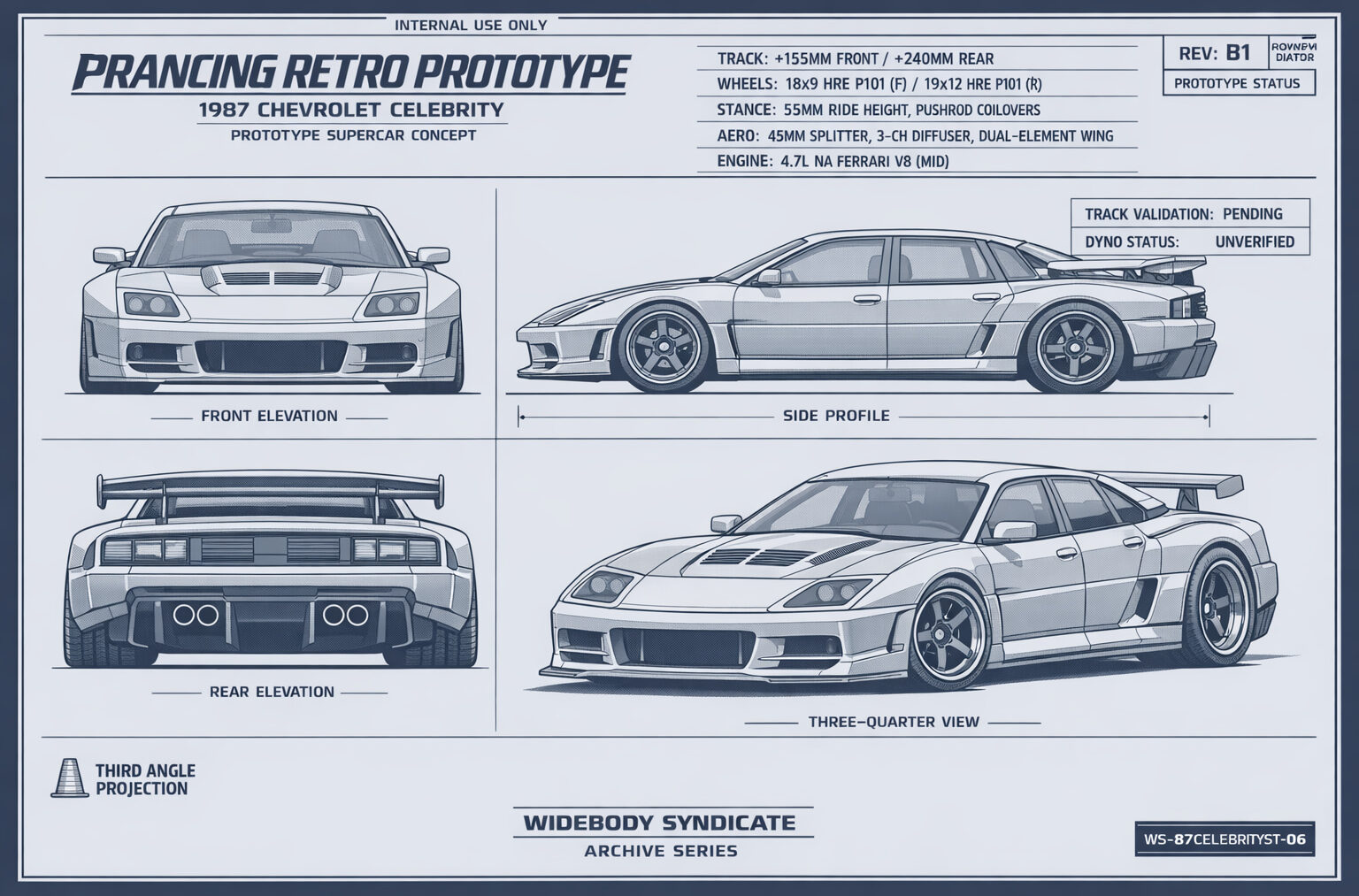 Prancing Retro Prototype blueprint