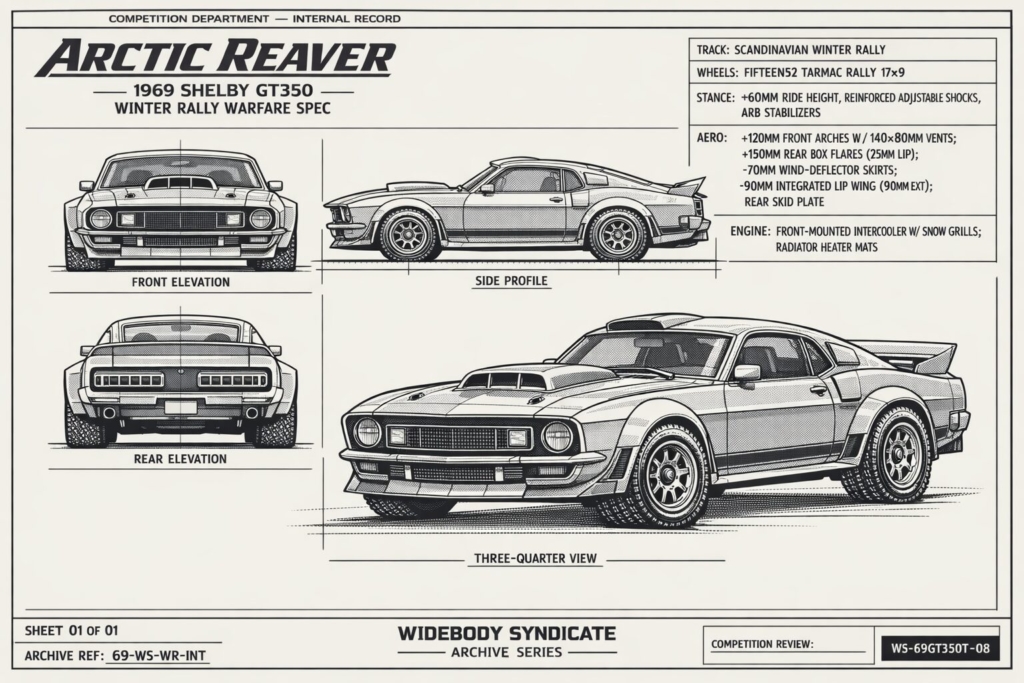 1969 Shelby GT350 — Arctic Reaver blueprint