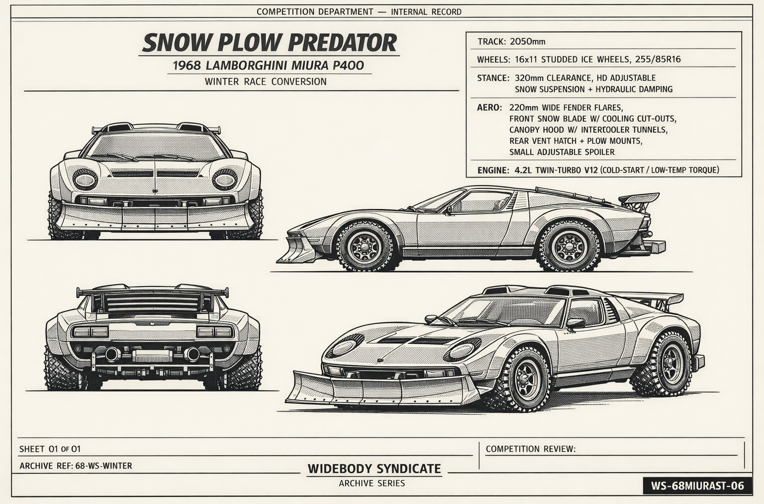 Snow Plow Predator blueprint