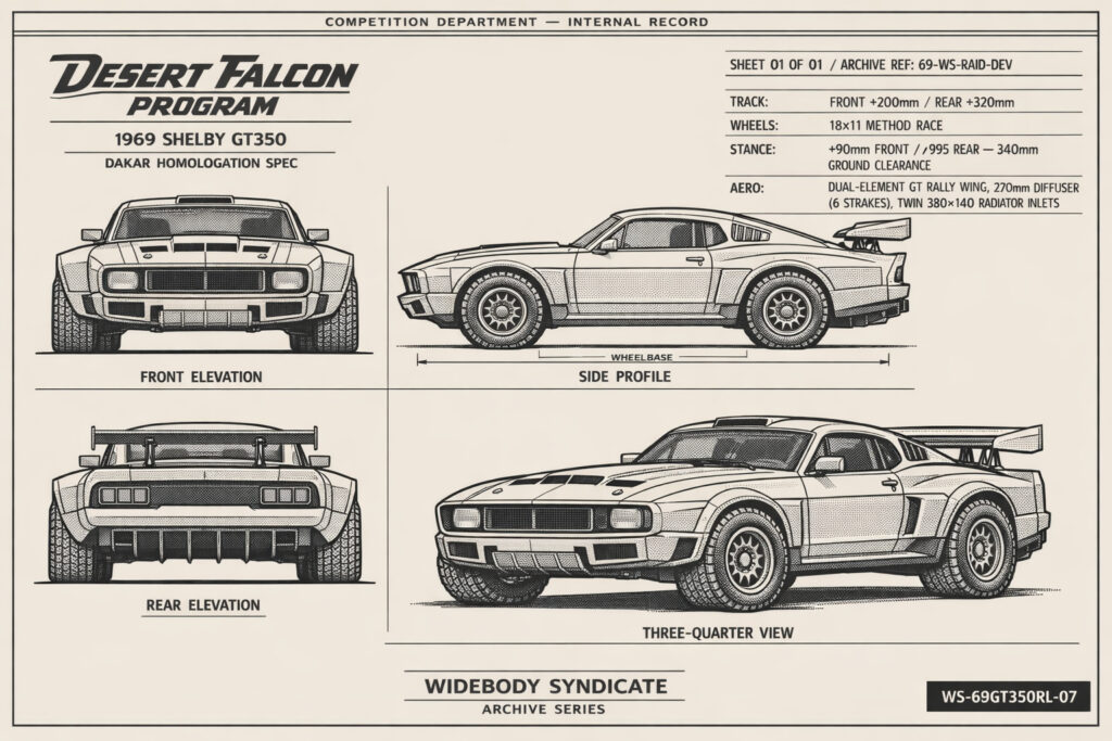 1969 Shelby GT350 blueprint