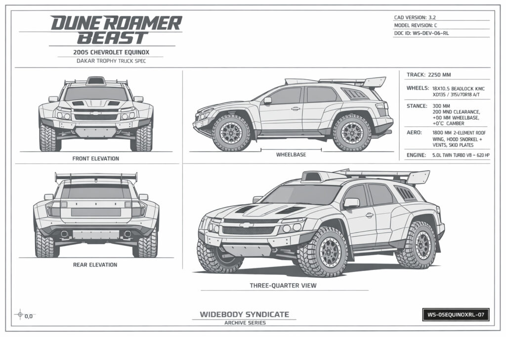 2005 Chevrolet Equinox blueprint