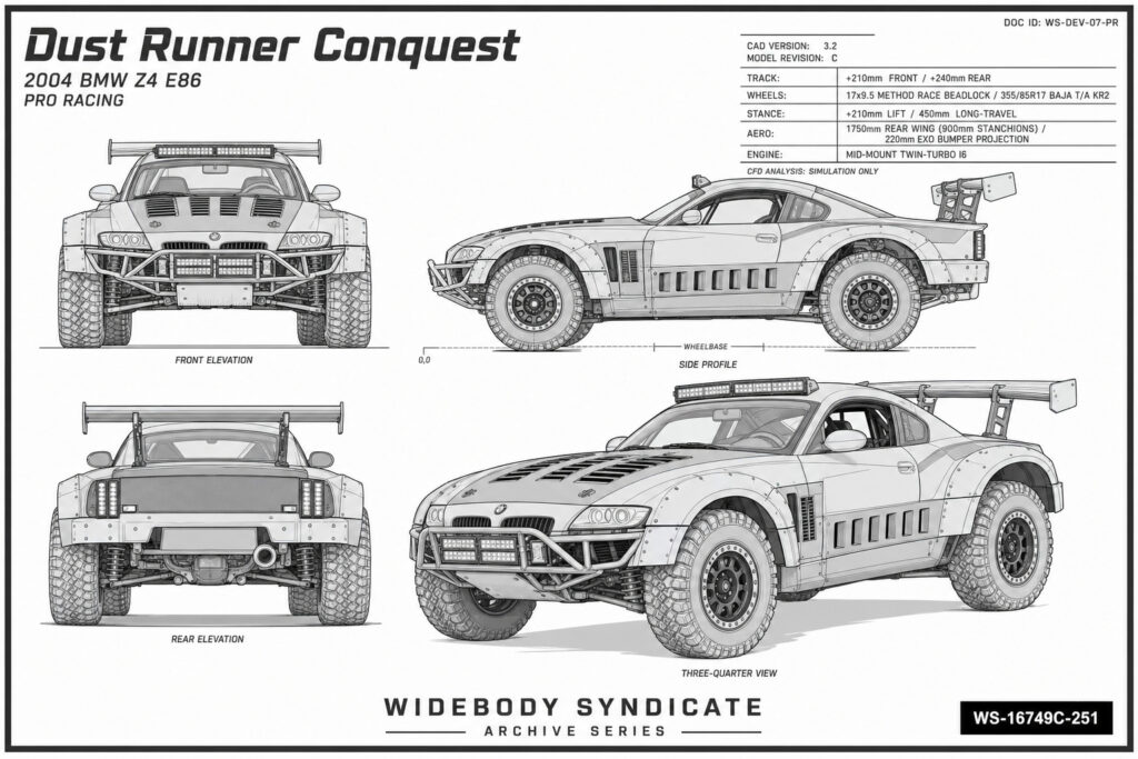 2004 BMW Z4 E86 blueprint