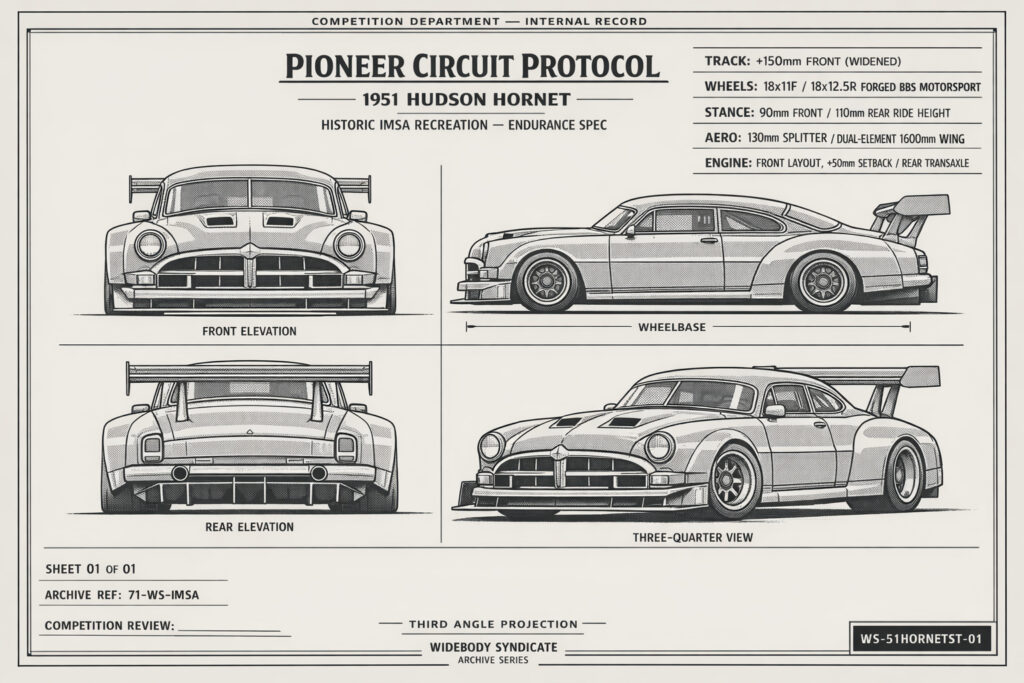 1951 Hudson Hornet — Pioneer Circuit Protocol blueprint