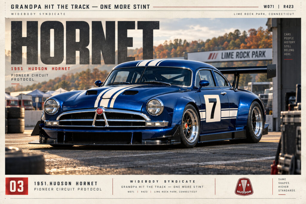 1951 Hudson Hornet collectible poster