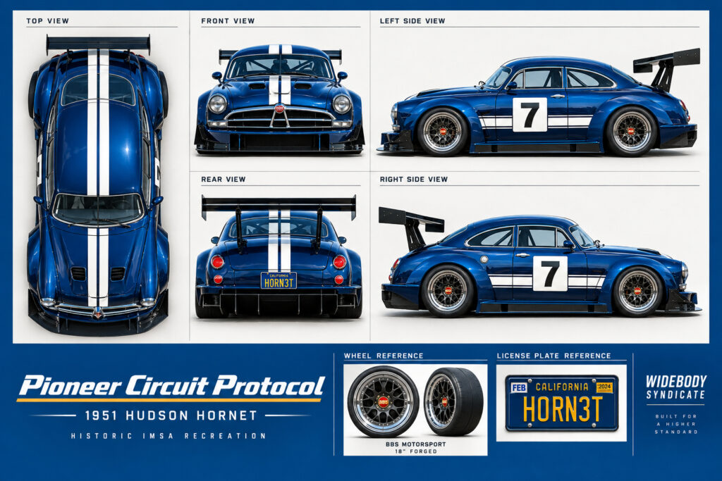 1951 Hudson Hornet five-angle vehicle reference