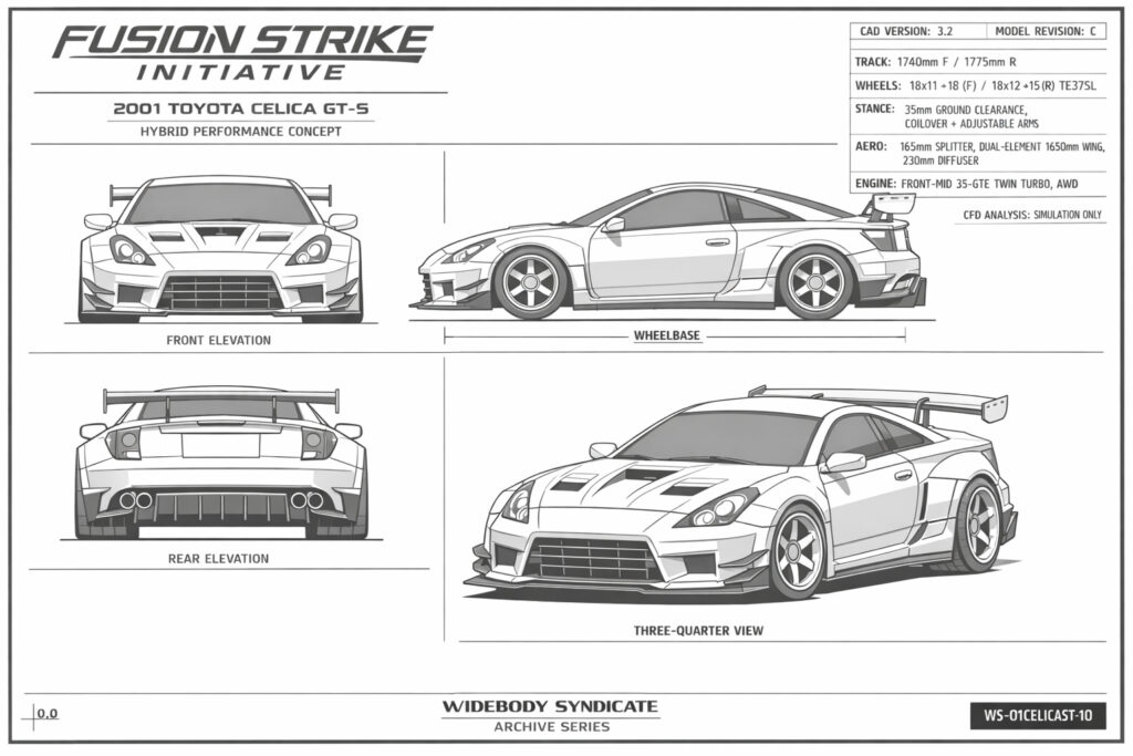 2001 Toyota Celica GT-S blueprint