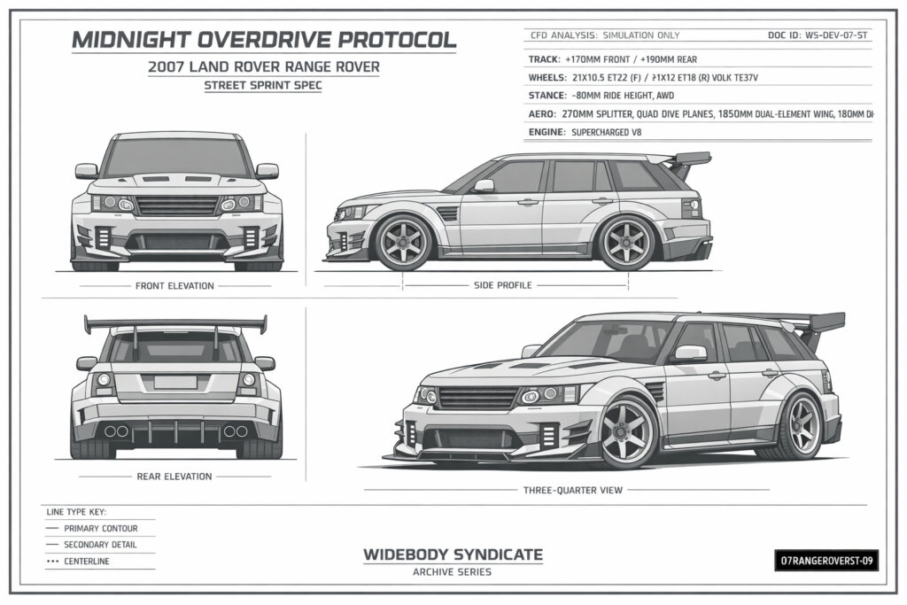 2007 Land Rover Range Rover blueprint