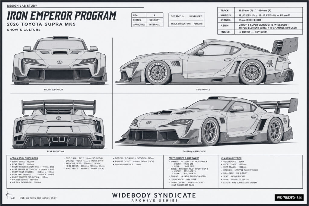 2026 Toyota Supra Mk5 — Iron Emperor Program blueprint
