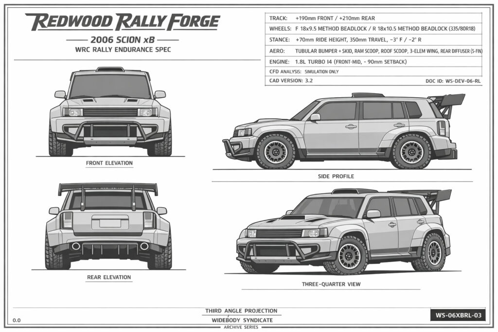 2006 Scion xB blueprint
