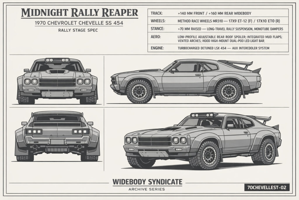 1970 Chevrolet Chevelle SS 454 blueprint