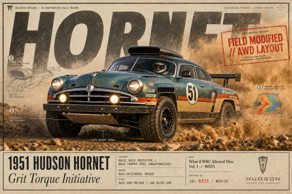 1951 Hudson Hornet collectible poster