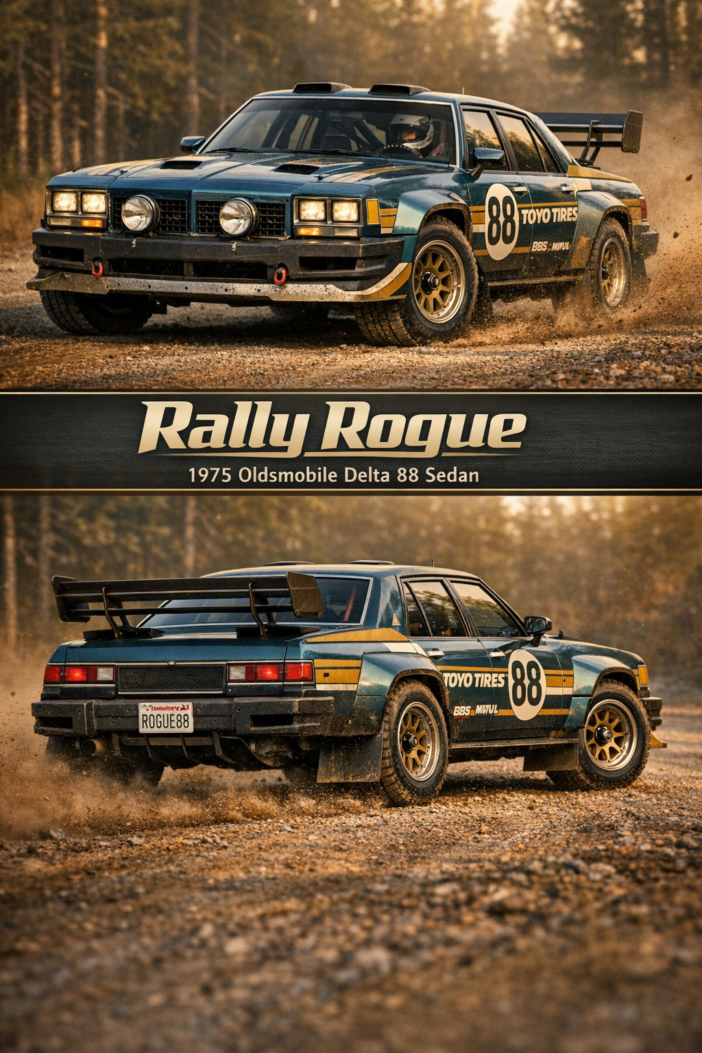 1975 Oldsmobile Delta 88 Sedan — Rally Rogue