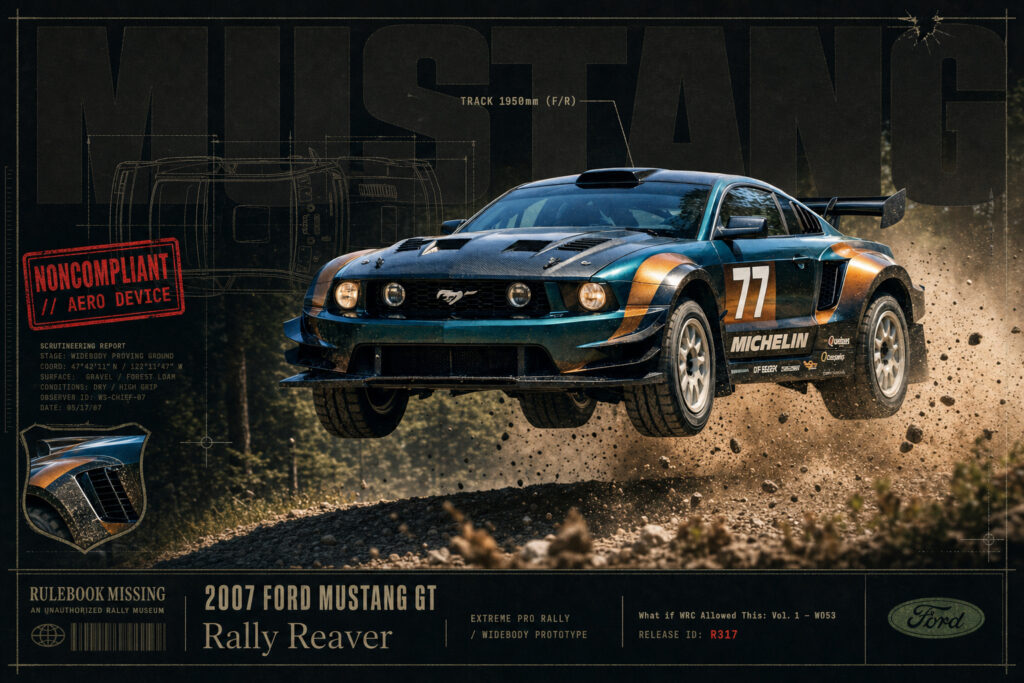 2007 Ford Mustang GT collectible poster