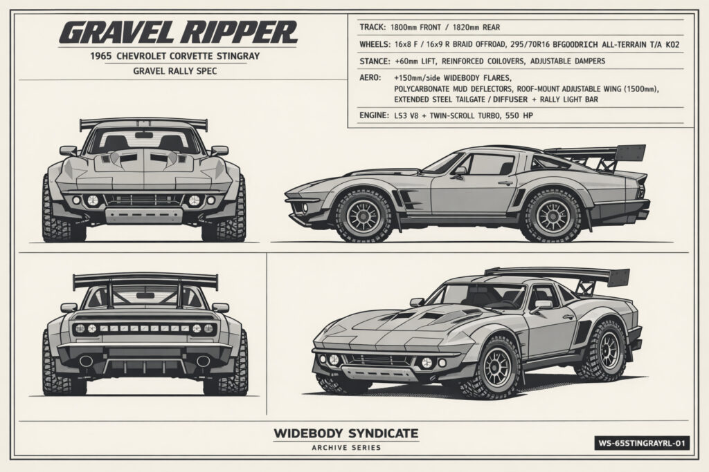 1965 Chevrolet Corvette Stingray — Gravel Ripper blueprint