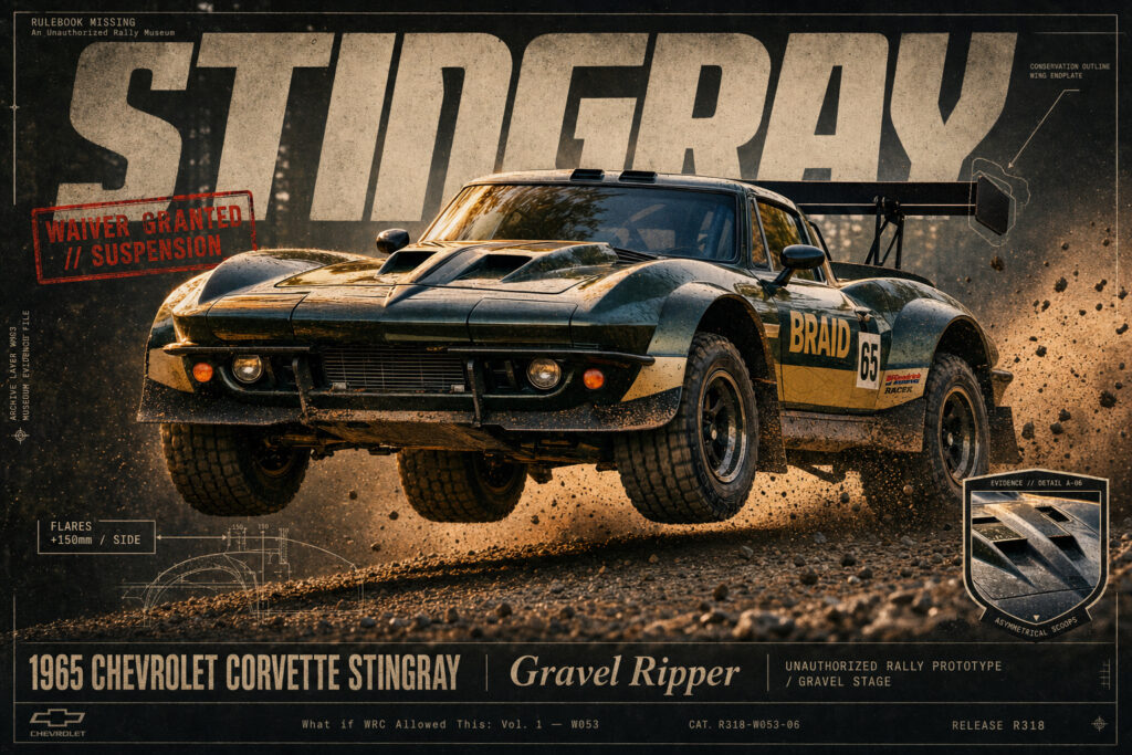 1965 Chevrolet Corvette Stingray collectible poster
